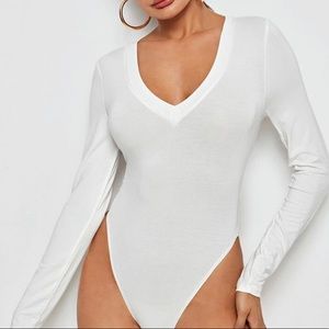 White Long sleeve Bodysuit